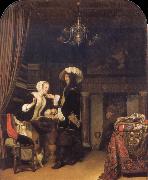 Frans van Mieris, The Gentleman in the shop